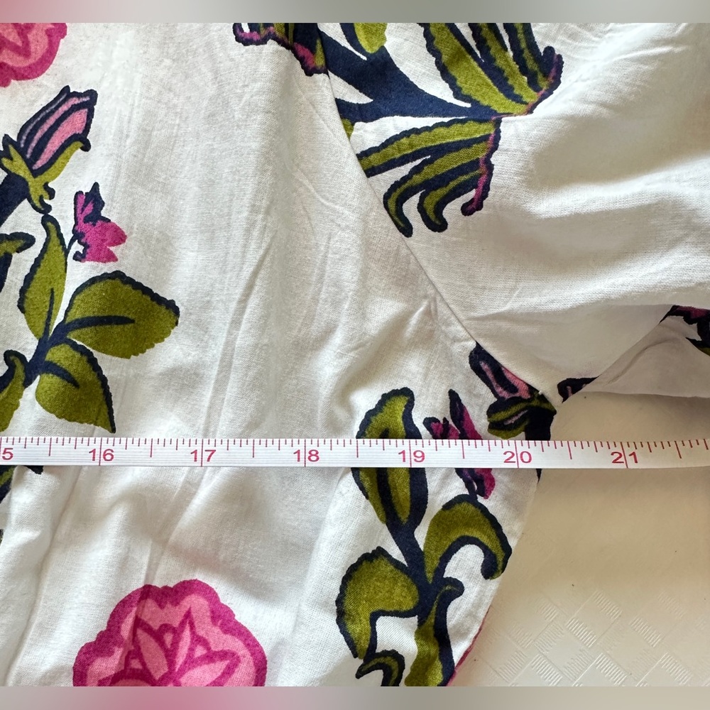 NWT SZ L THML Floral pink white green White and Pink Maxi Dress - Picture 10 of 11